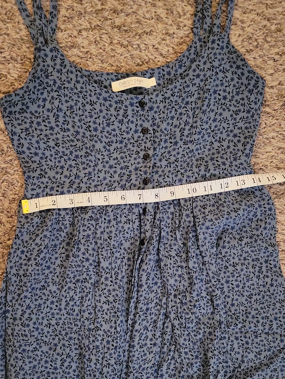 Christy Dawn Nicks Dress In Blue Jasmine - Picture 10 of 10